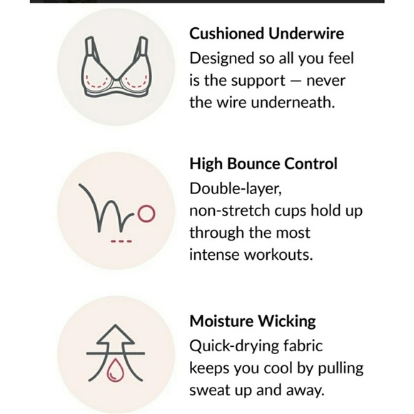 Glamorise MagicLift Seamless Sport Bra - Sz 50DD US/UK - Picture 9 of 10